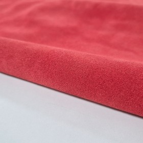 red cowsuede leather