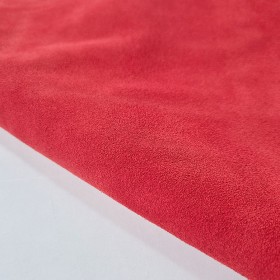 red cowsuede leather