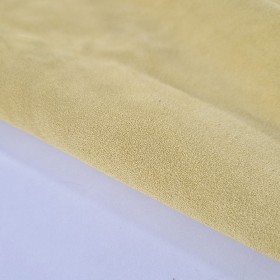 yellow cowsuede leather