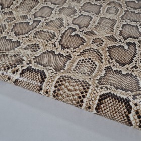 snake embossed leather