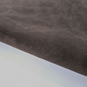 dark brown cowsuede leather