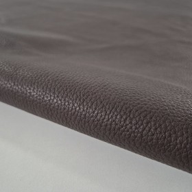 brown milled aniline leather