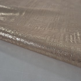 gold metallic finished cowsuede leather