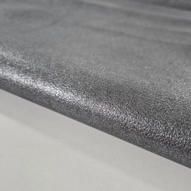 grey metallic goat leather