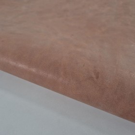 Piel de cordero acabado envejecido engrasado marron medio