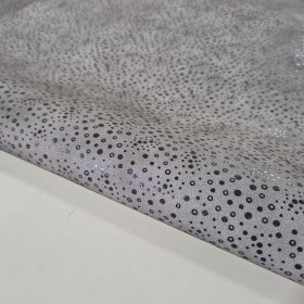 grey fantasy stamped over lambskin leather