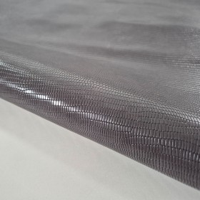 grey embossed lizard cowleather side