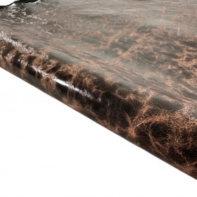 Brown Vernice Lambskin pull up effect