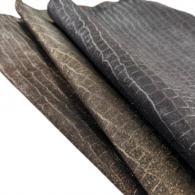 Lot of 3 coco glitter goatskins - Curtidos Sevillano