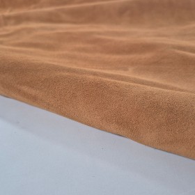 Brandy brown cowsplit leather