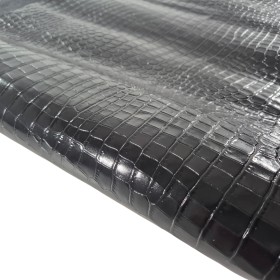 Black Coco embossed Leather - Curtidos Sevillano